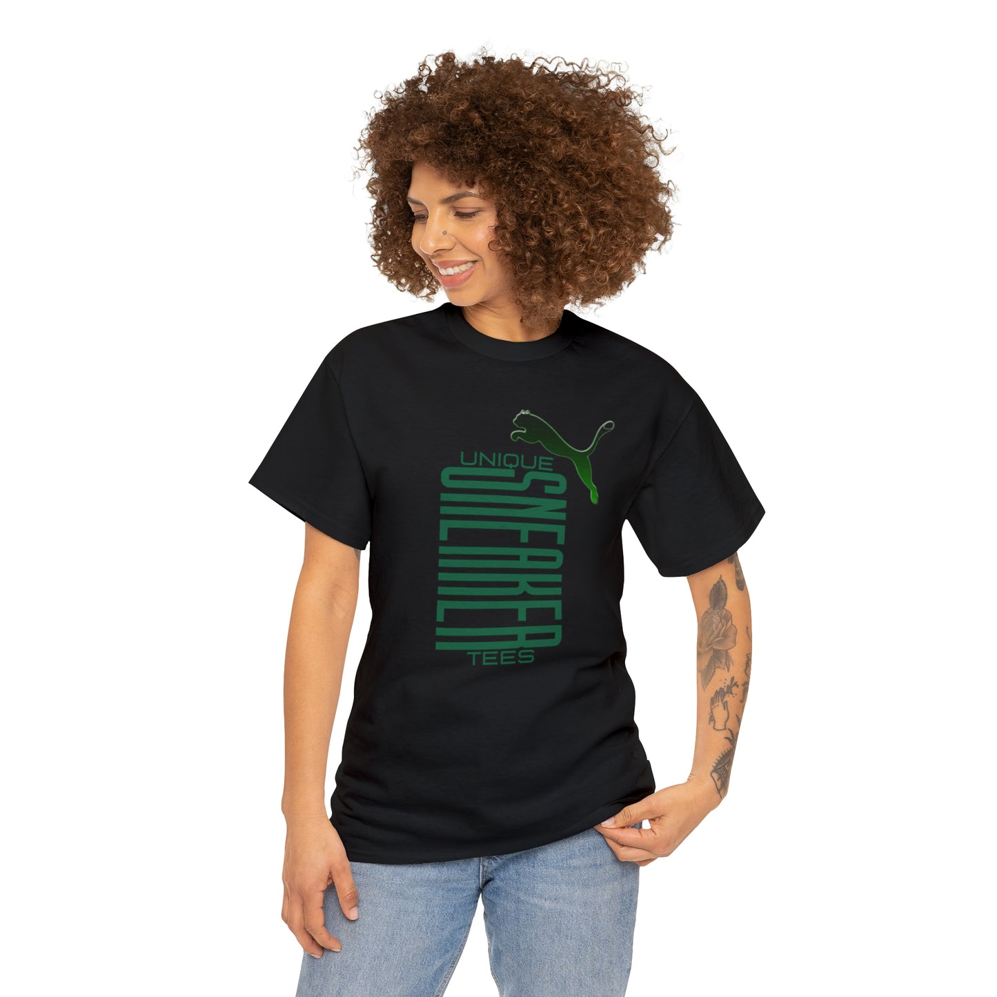 Unique Sneaker Tee "Puma" Green