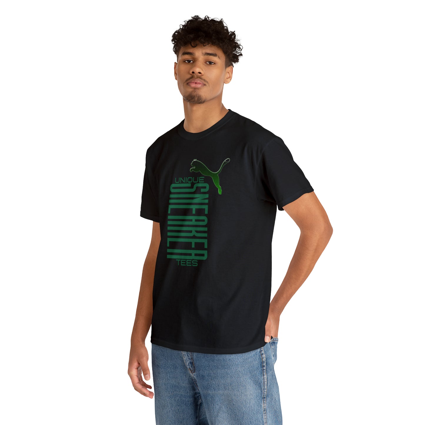 Unique Sneaker Tee "Puma" Green