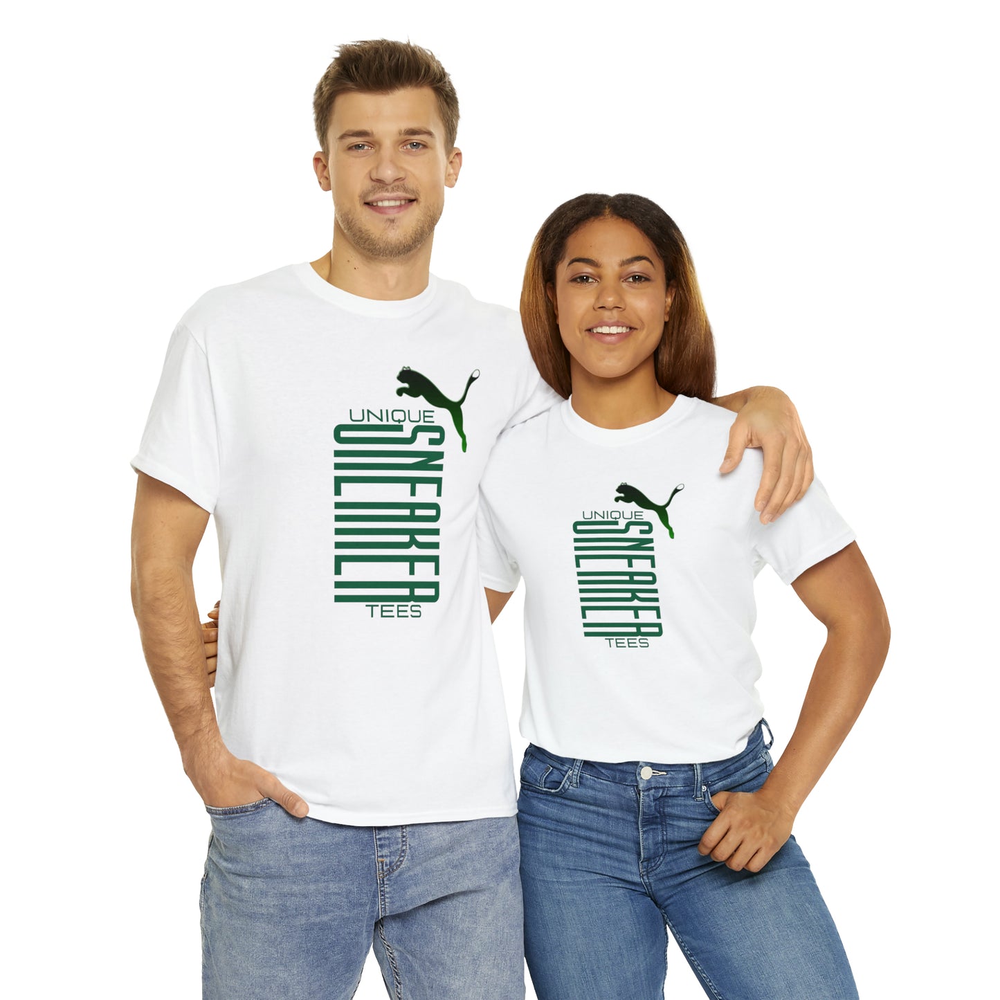 Unique Sneaker Tee "Puma" Green