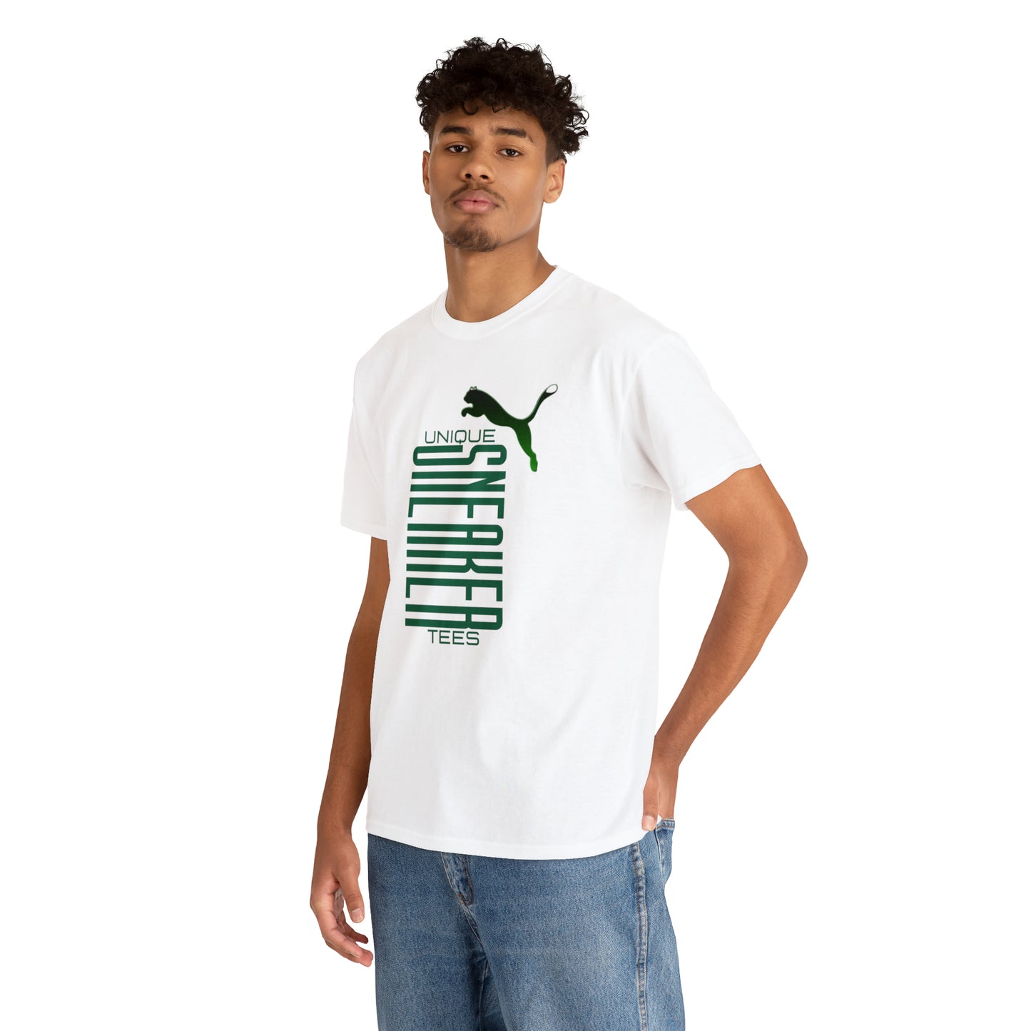 Unique Sneaker Tee "Puma" Green