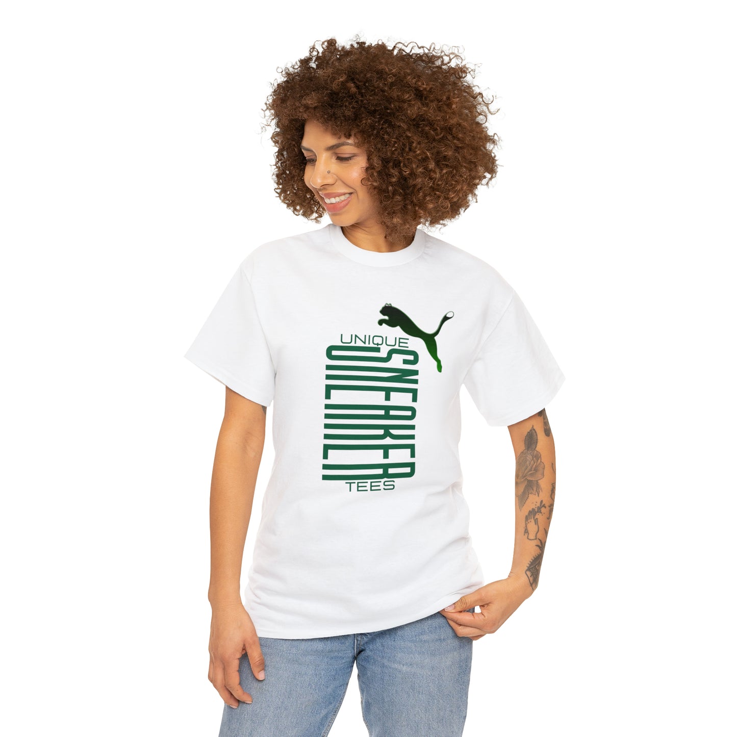 Unique Sneaker Tee "Puma" Green