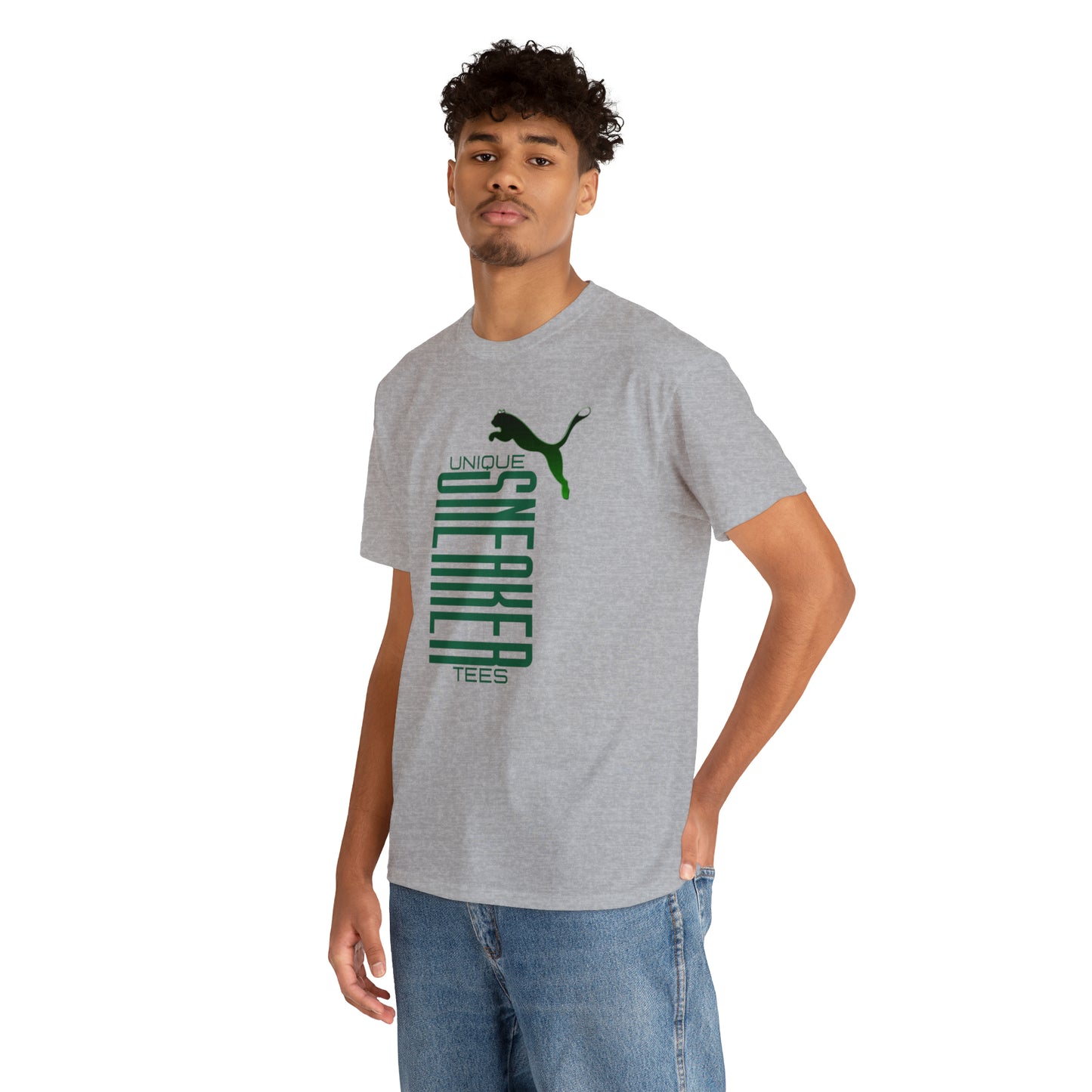 Unique Sneaker Tee "Puma" Green