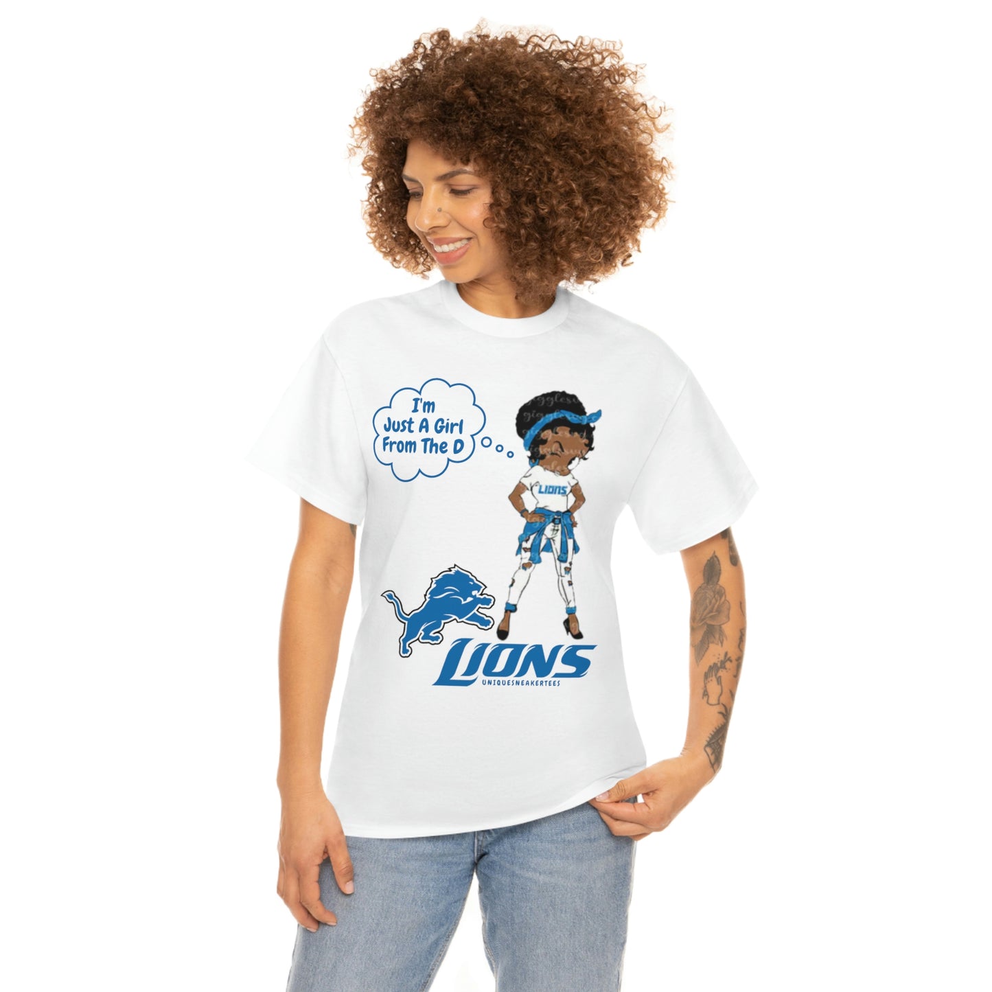 Betty Boop Detroit Lions Tee