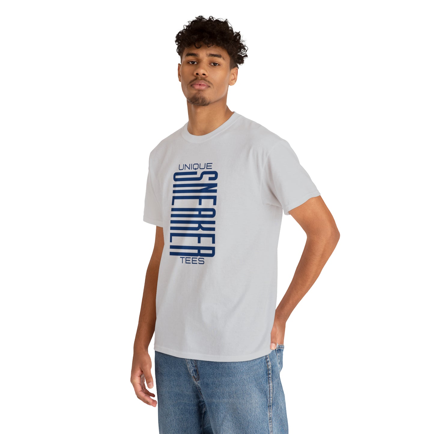 Unique Sneaker Navy Tee