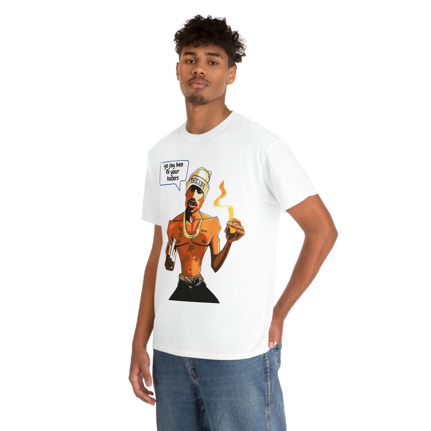 Tupac Fk Your Haters Cotton Tee - Add Your Own Name