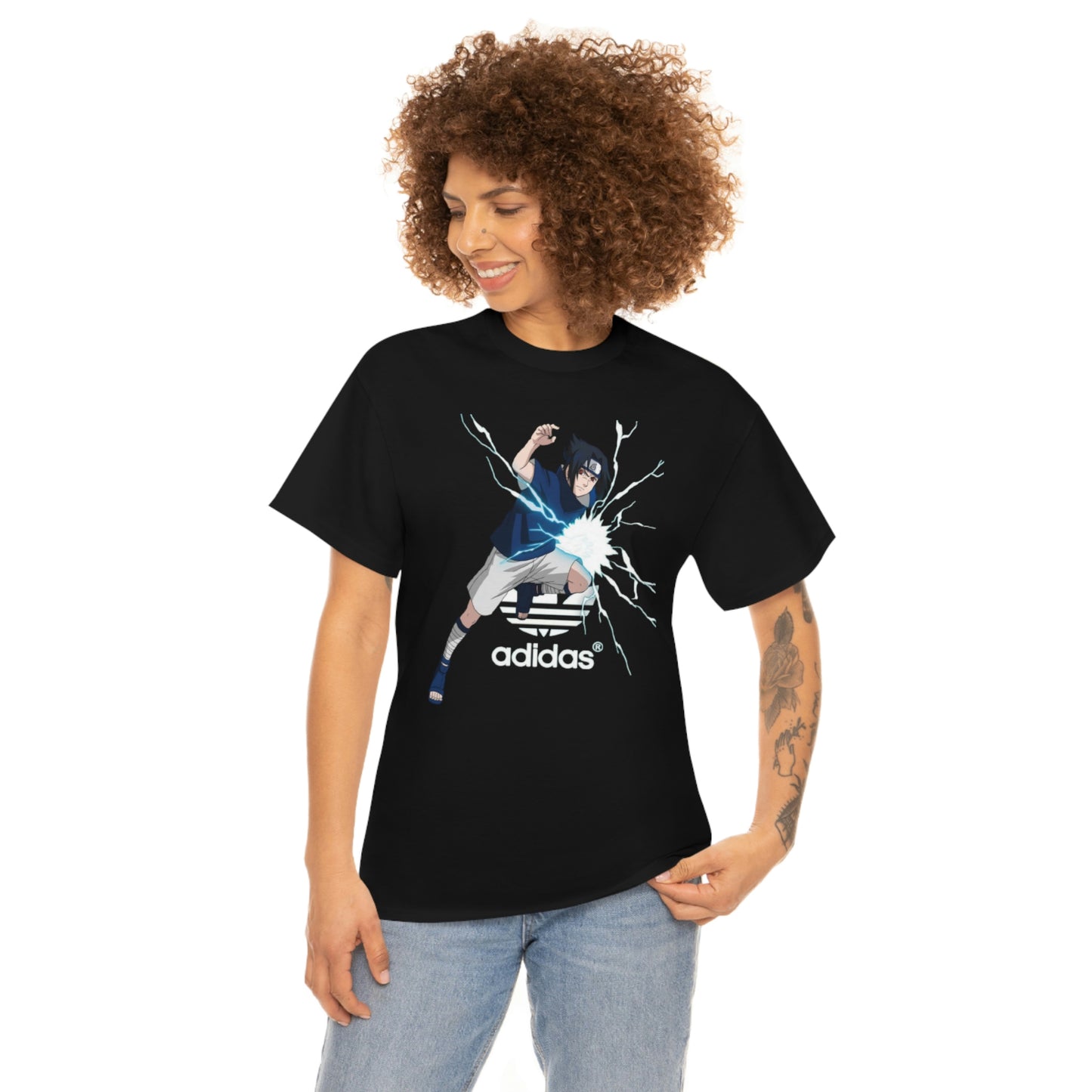 Adidas Sasuke Uchiha Parody Tee