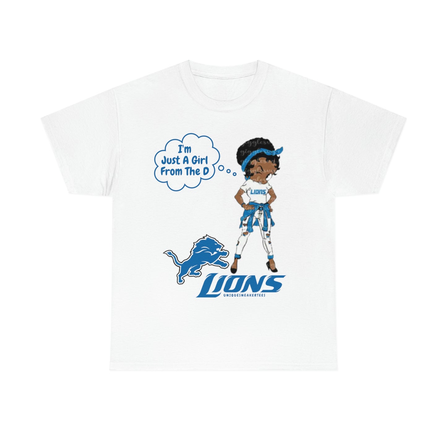 Betty Boop Detroit Lions Tee