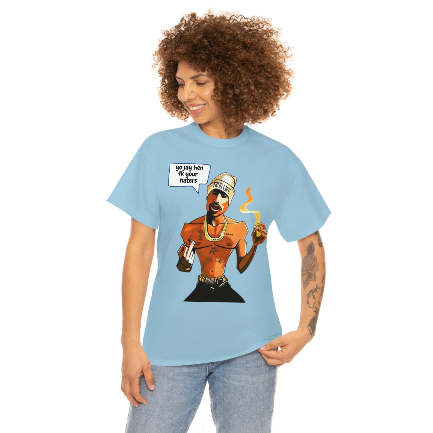 Tupac Fk Your Haters Cotton Tee - Add Your Own Name