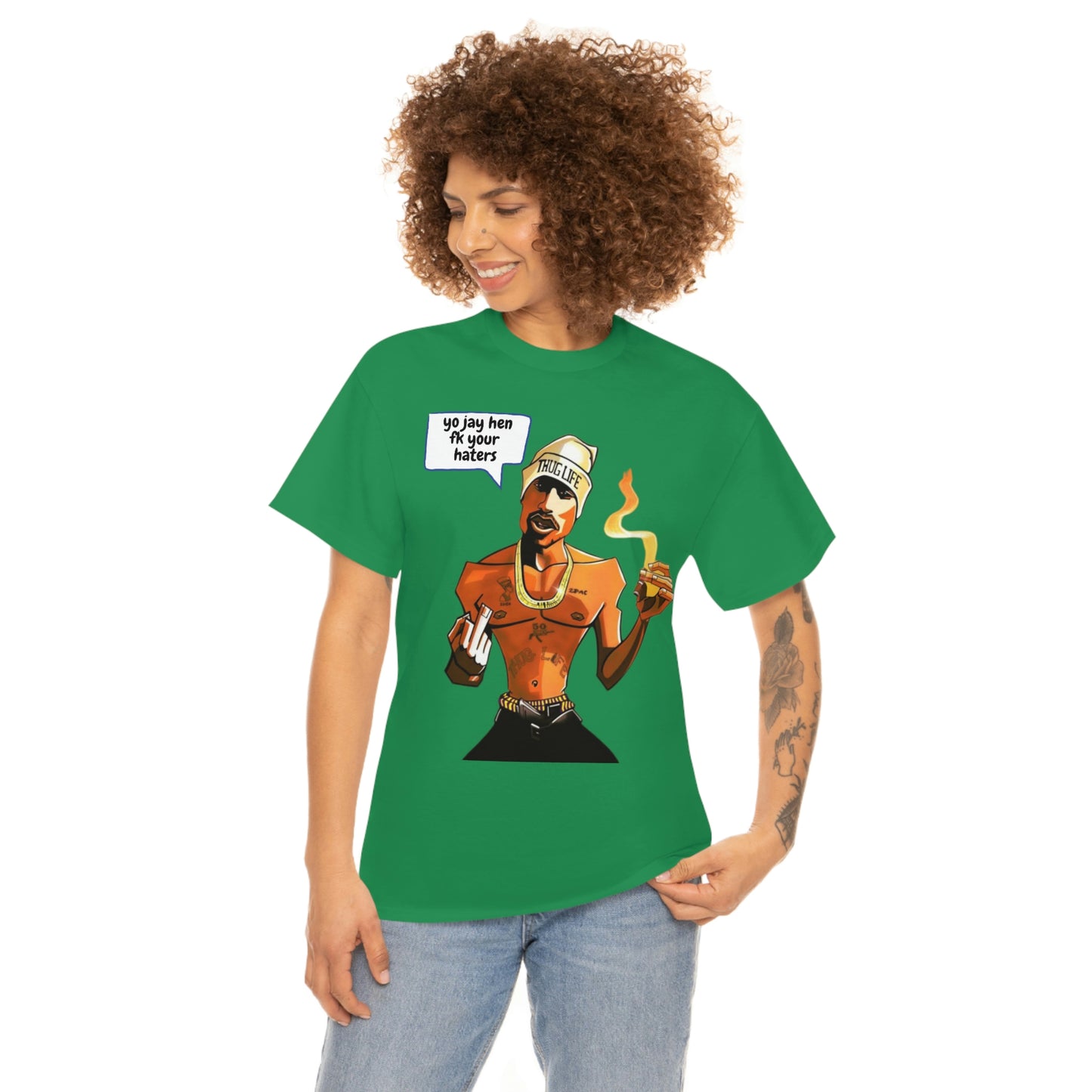 Tupac Fk Your Haters Cotton Tee - Add Your Own Name