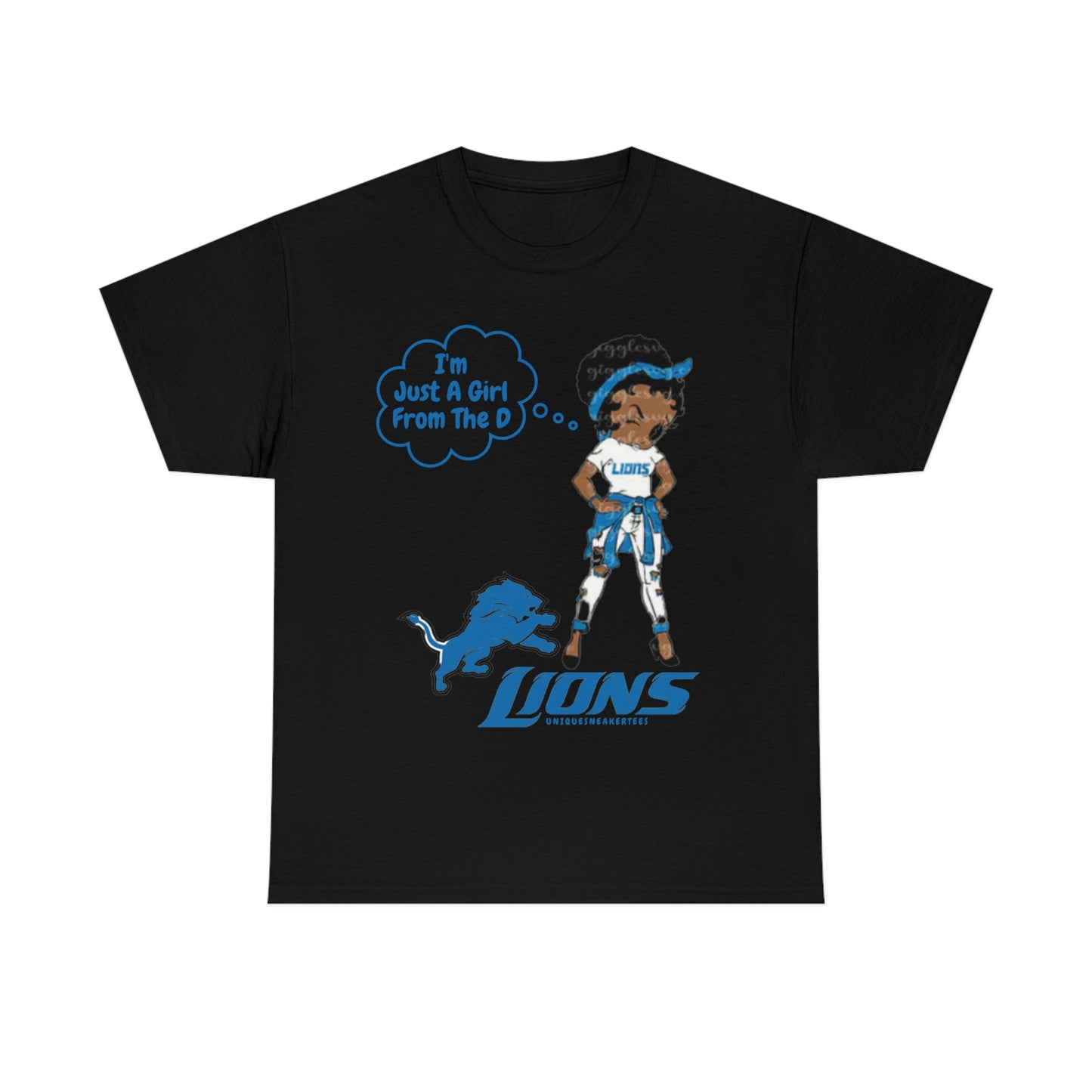 Betty Boop Detroit Lions Tee