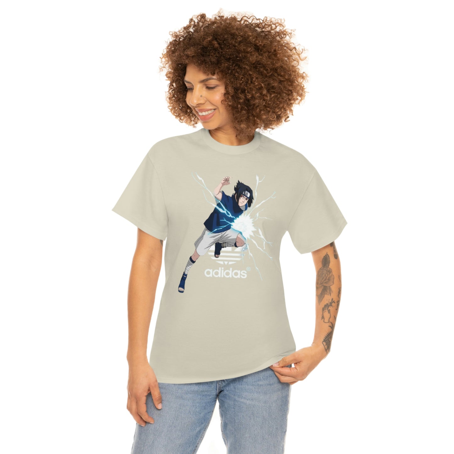 Adidas Sasuke Uchiha Parody Tee