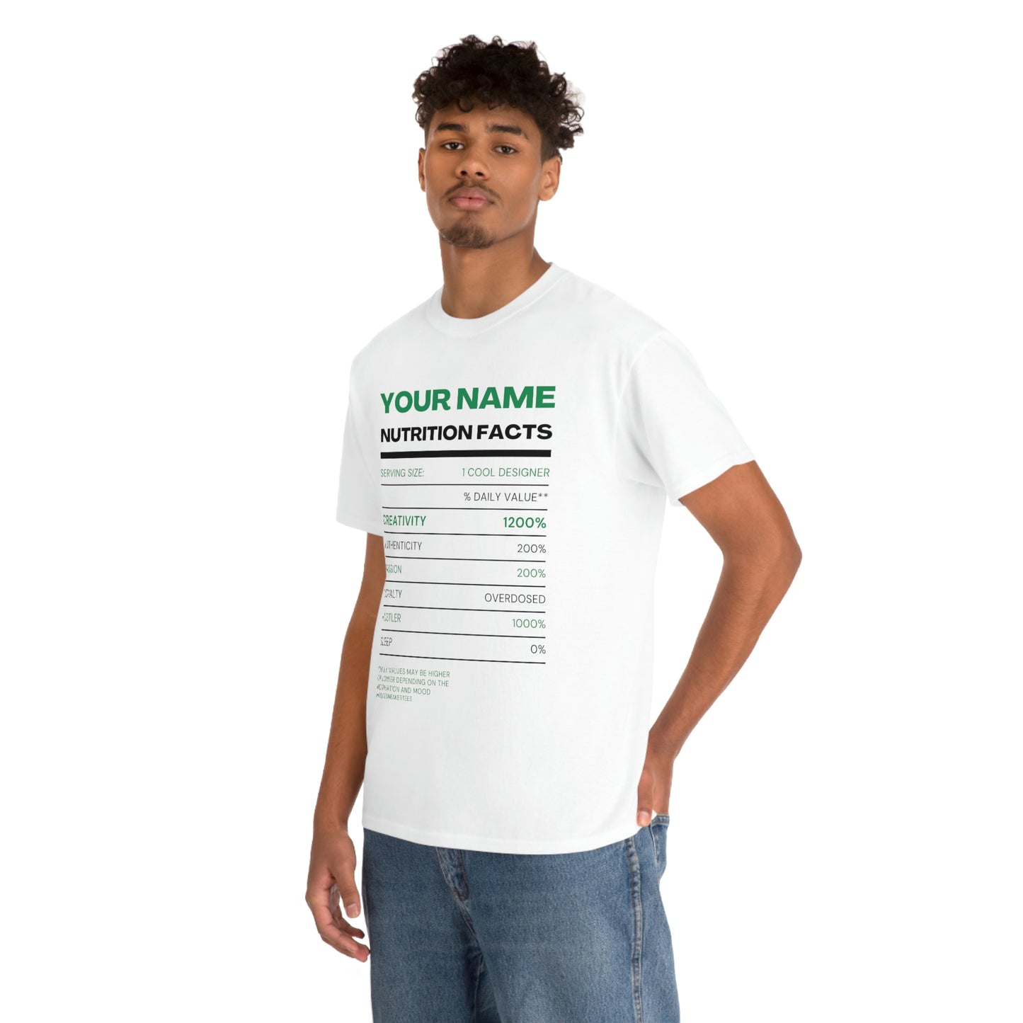 Custom Nutrition Facts Tee