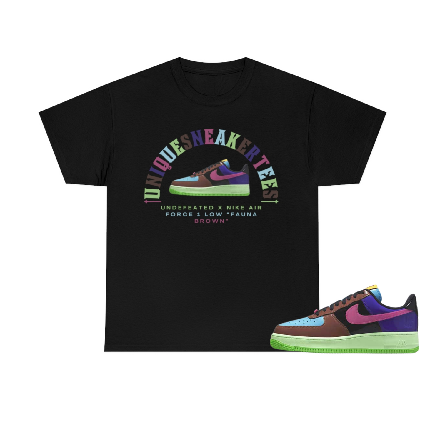 Undefeated x Nike Air Force 1 Low “Fauna Brown” Tee
