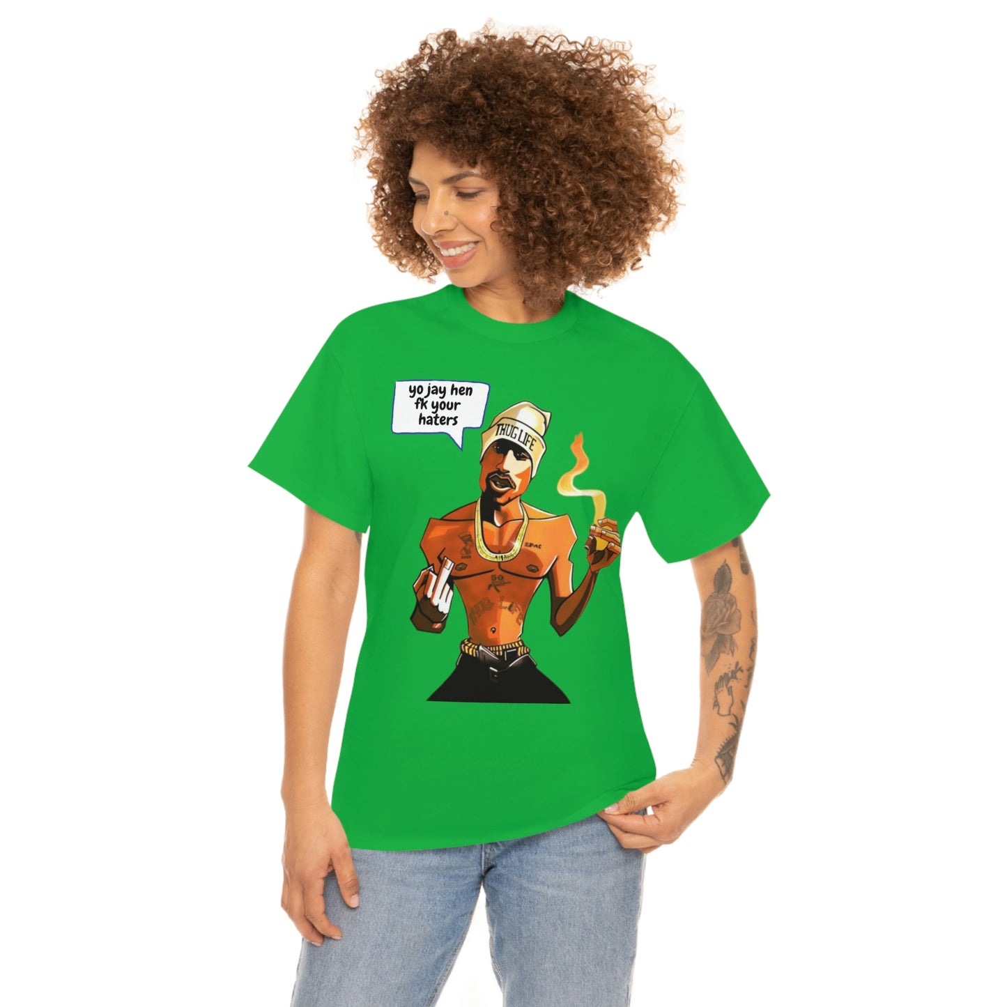 Tupac Fk Your Haters Cotton Tee - Add Your Own Name