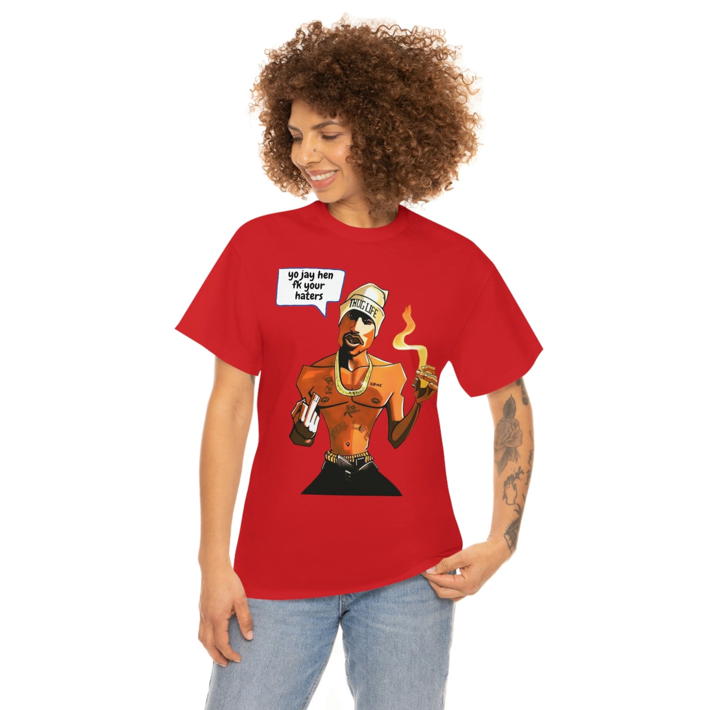Tupac Fk Your Haters Cotton Tee - Add Your Own Name