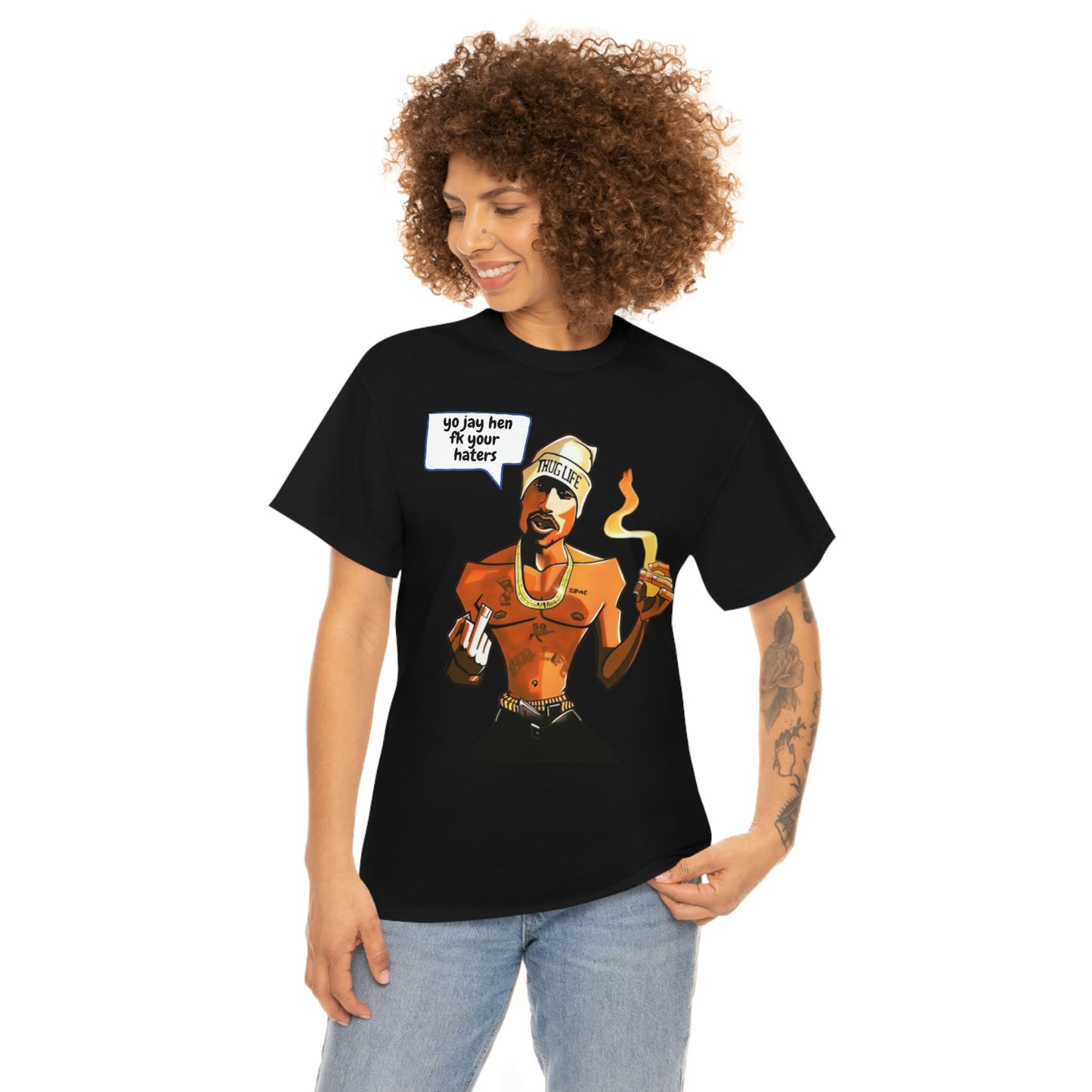 Tupac Fk Your Haters Cotton Tee - Add Your Own Name